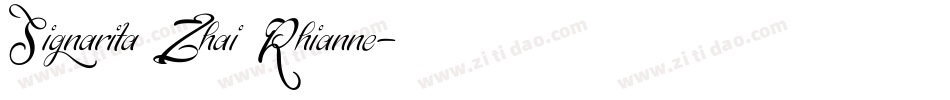Signarita Zhai Rhianne字体转换